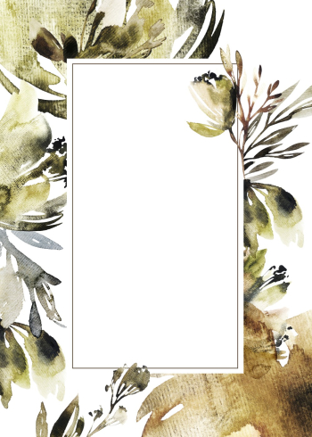 Watercolor - Card vertical 4
