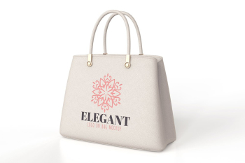 Purse White Mockup Color Logo