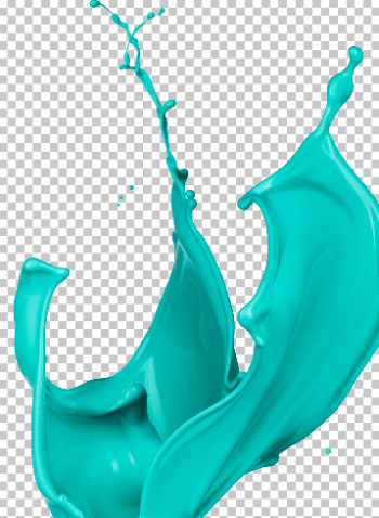 Blue Paint Splash - 3D Paint Splatter