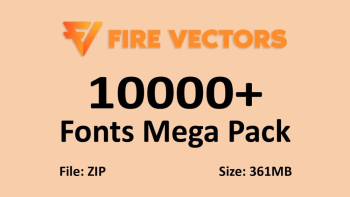 10000 Fonts Pack Free Download