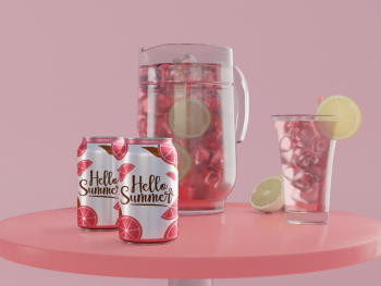 Juice can mockup