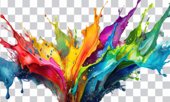 Colors Splash, multi color, color liquid, splash, rainbow, color explosion  – PngNest