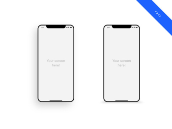 iPhone mockup - 2019 template PSD