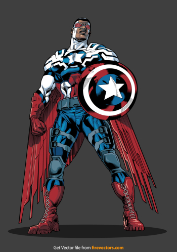 Captain America: Sam Wilson Vector Free Download