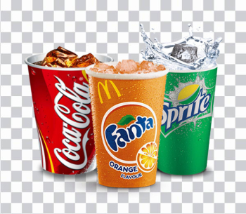 3 Coca-Cola, Fanta, and Sprite disposable cups, Fizzy Drinks Coca-Cola Sprite Fanta Shawarma, fanta, food, chicken Meat, Burger png free – PngNest