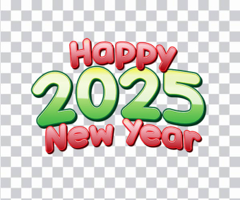 Happy New Year png, 2025 png, 3d text png free – PngNest