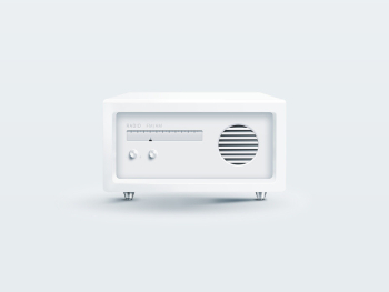 Radio mockup - PSD template