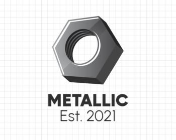 Metal Nut Hardware Logo