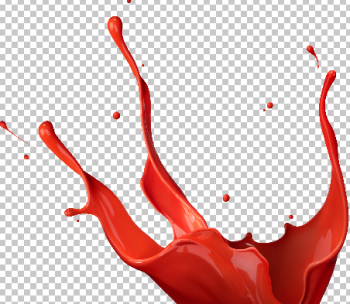 Red Paint Splatter - Red Color Splash