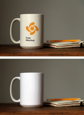 Mug Mockup on Table