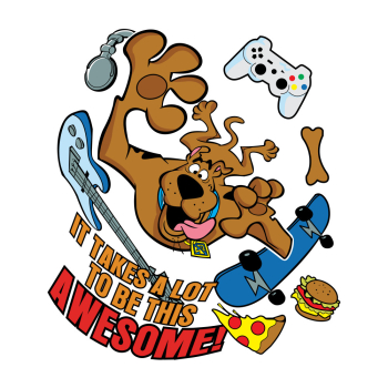 it takes a lot to be this awesome scooby doo Vector Image Free Download it takes a lot to be this awesome scooby doo Vector Image Free Download