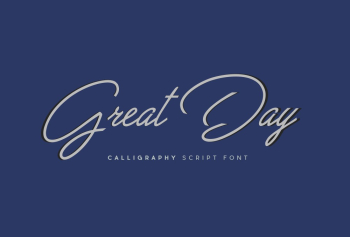 Great Day - Calligraphy Script Font