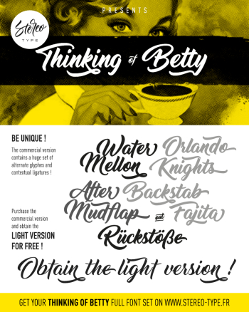 Thinking of Betty Typeface