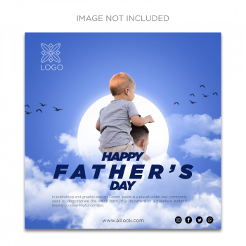 Social media post template