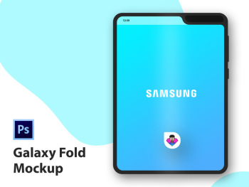 Samsung Galaxy Fold Mockup - PSD template