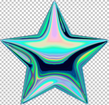 Star Holographic - Vaporwave Transparent