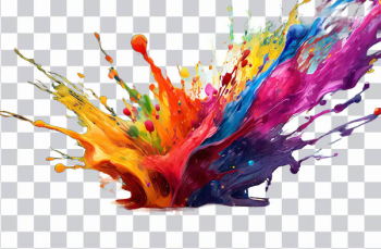 Colors Splash, multi color, color liquid, splash, rainbow, color explosion, color ink splash, – PngNest