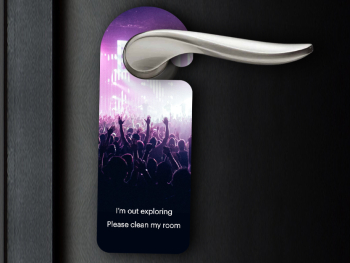 Door Tag Mockup - PSD template