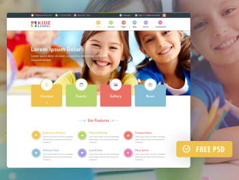 Kidz Template - PSD template