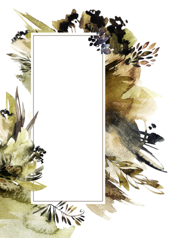 Watercolor - Card vertical 1