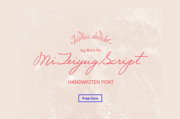 Mi Teiyng Script Font