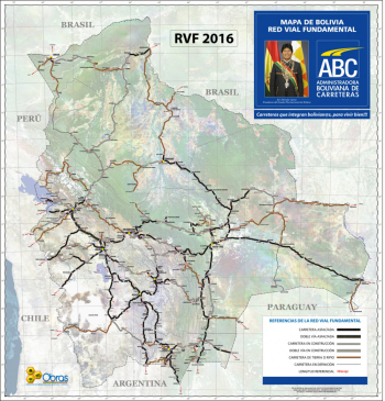 Bolivia main roads