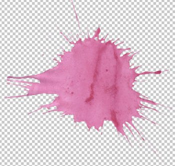 Pink Watercolor Painting - Pink Stain