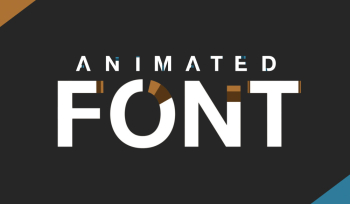Free After Effect Template: Animated Font