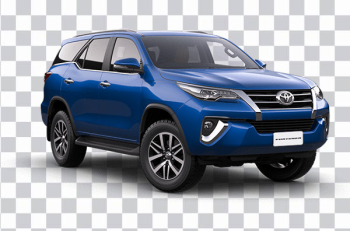 Blue Toyota Fortuner SUV, Toyota Fortuner Toyota Hilux, 4×4, Mid Size Suv