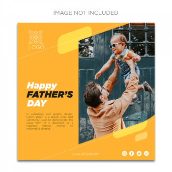 Social media post template