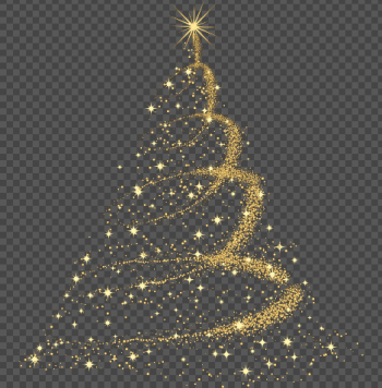 Modern Christmas Shining Tree - Transparent Christmas Art Decor