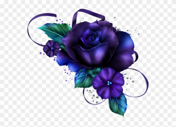 0 1a05ef 9c8f391c Orig - Goth Purple Rose Png