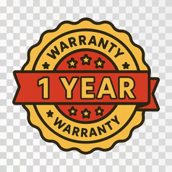 1 Year Warranty Badge 1 Year Warranty Badge