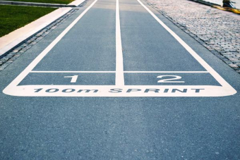 100 meter dash lane 100 meter dash lane