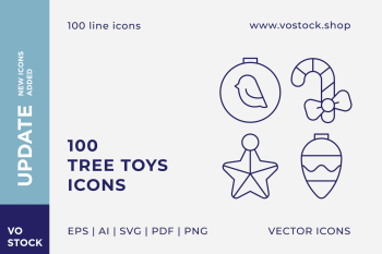 100 Tree Toys Icons 100 Tree Toys Icons
