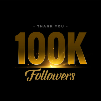 100k social media network followers and connections Free Vector 100k social media network followers and connections Free Vector