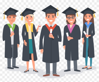 12 Projectile Vectors Student - Students Graduating Clipart