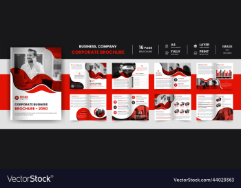 16 page corporate business company profile a4 size