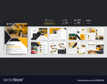 16 page corporate cleaning service brochure design 16 page corporate cleaning service brochure design