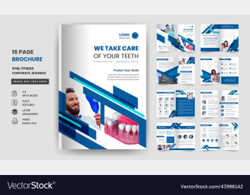 16 pages dental healthcare medical a4 design