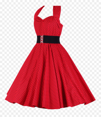 1950s Dress Halterneck Clothing Polka dot - Women Dress 1950s Dress Halterneck Clothing Polka dot - Women Dress