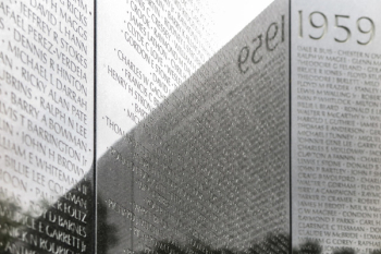  1959 date on Vietnam War Memorial 