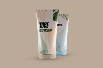 2 Cosmetic Tubes Free Mockup