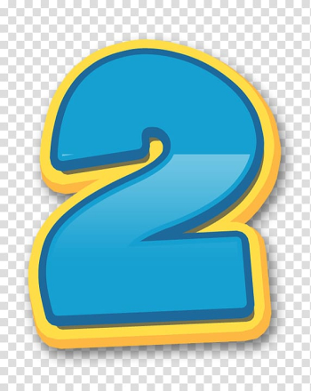 2 number artwork, Patrol Party Alphabet Birthday Number, others transparent background PNG clipart