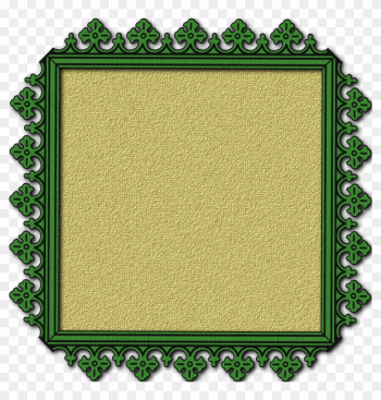 2 Picture Frames Clip Art - Green Yellow Frame Transparent