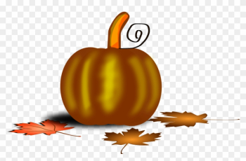 2010 Thanksgiving Clip Art Clipart, Vector Clip Art - Herbst-fall-kürbis-blätter Postkarte