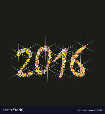 2016 New Year fireworks vector image 2016 New Year fireworks vector image
