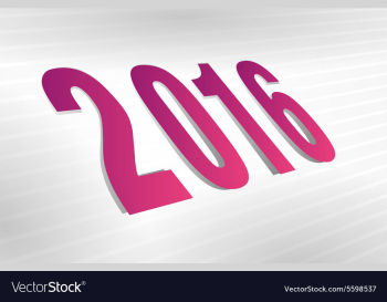 2016 year vector image 2016 year vector image