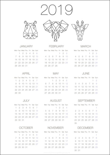 2019 calendar template 2019 calendar template