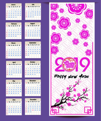 2019 Calendar template 2019 Calendar template
